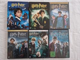 Harry Potter DVD's Teil 1-6 Neuwertig