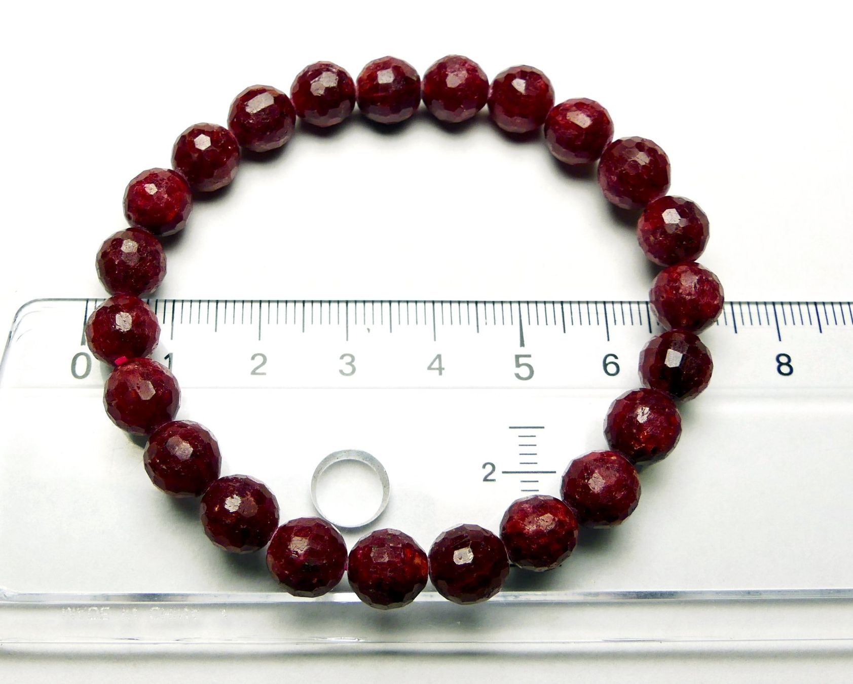 Bracciali & Braccialetti: Edles Rubin-Armband, facettiert – Nuovo e nell'imballaggio originale da Matten b. Interlaken venduto da kero71 5