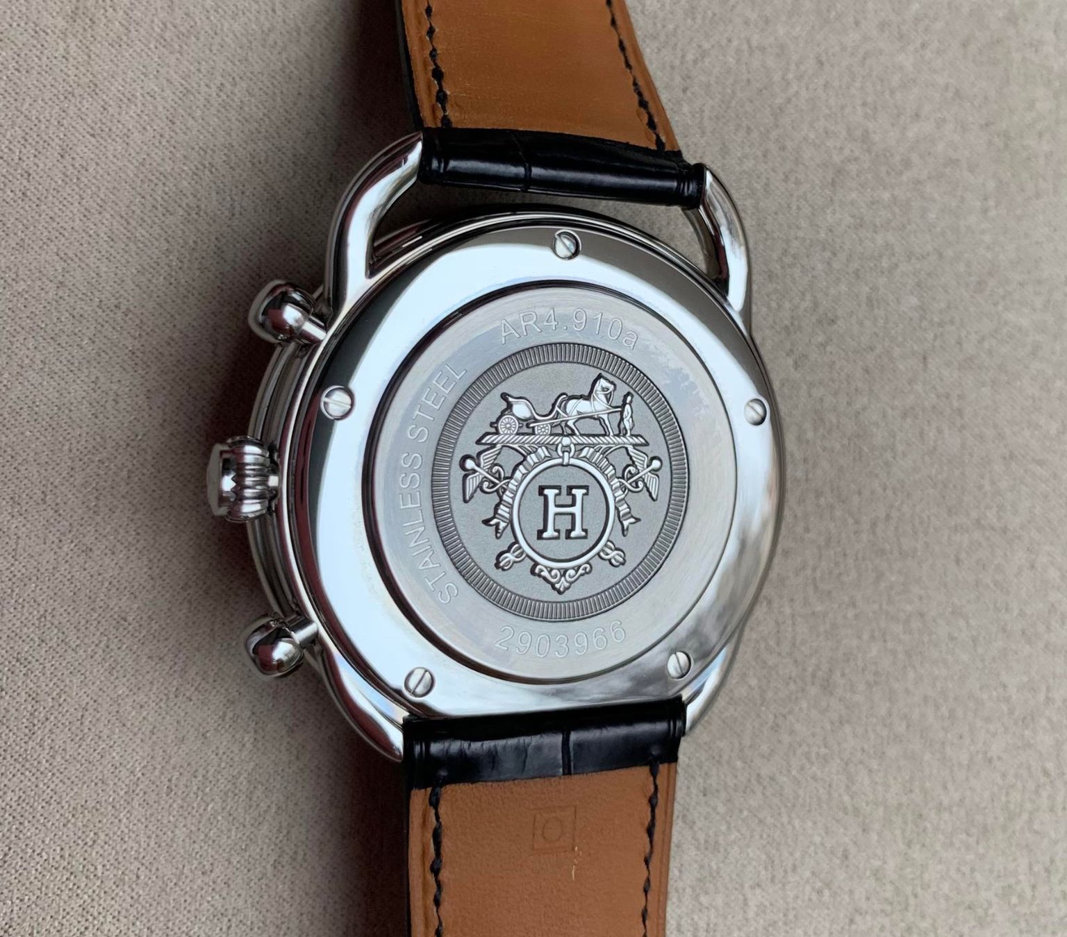 Hermès Orologi: Hermés Arceau Chrono – Nuovo e nell'imballaggio originale da Triesen venduto da hor_6kx9 8