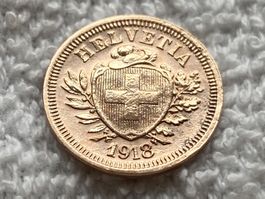 1 centime/rappen 1918