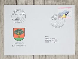 CL11 Enveloppe + Timbre Suisse 1995