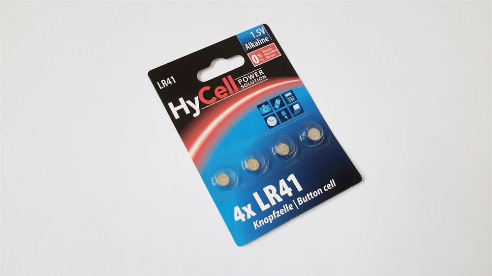 Knopfzelle lr41 4x alkaline hycell kaufen auf ricardo