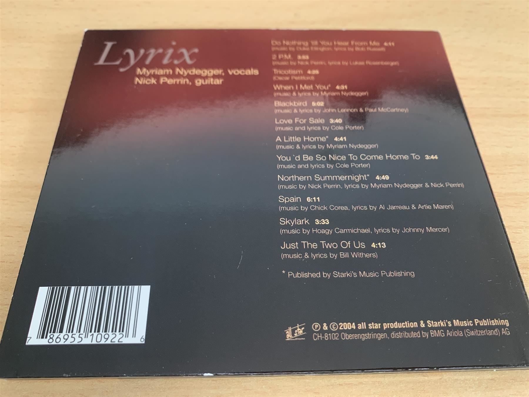 CD: Lyrix – A Little Home – Usato da Rikon im Tösstal venduto da Alpenmutz 1