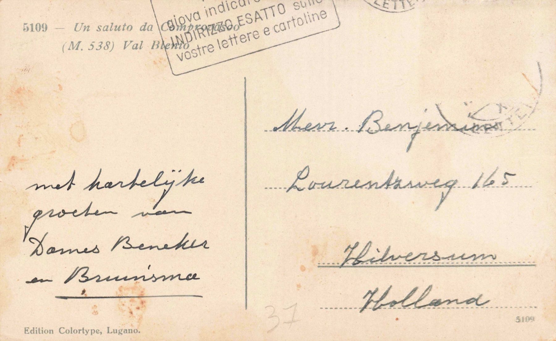 Cartoline postali: Comprovasco Acquarossa Blenio – Usato da Biasca venduto da Blenio71 1