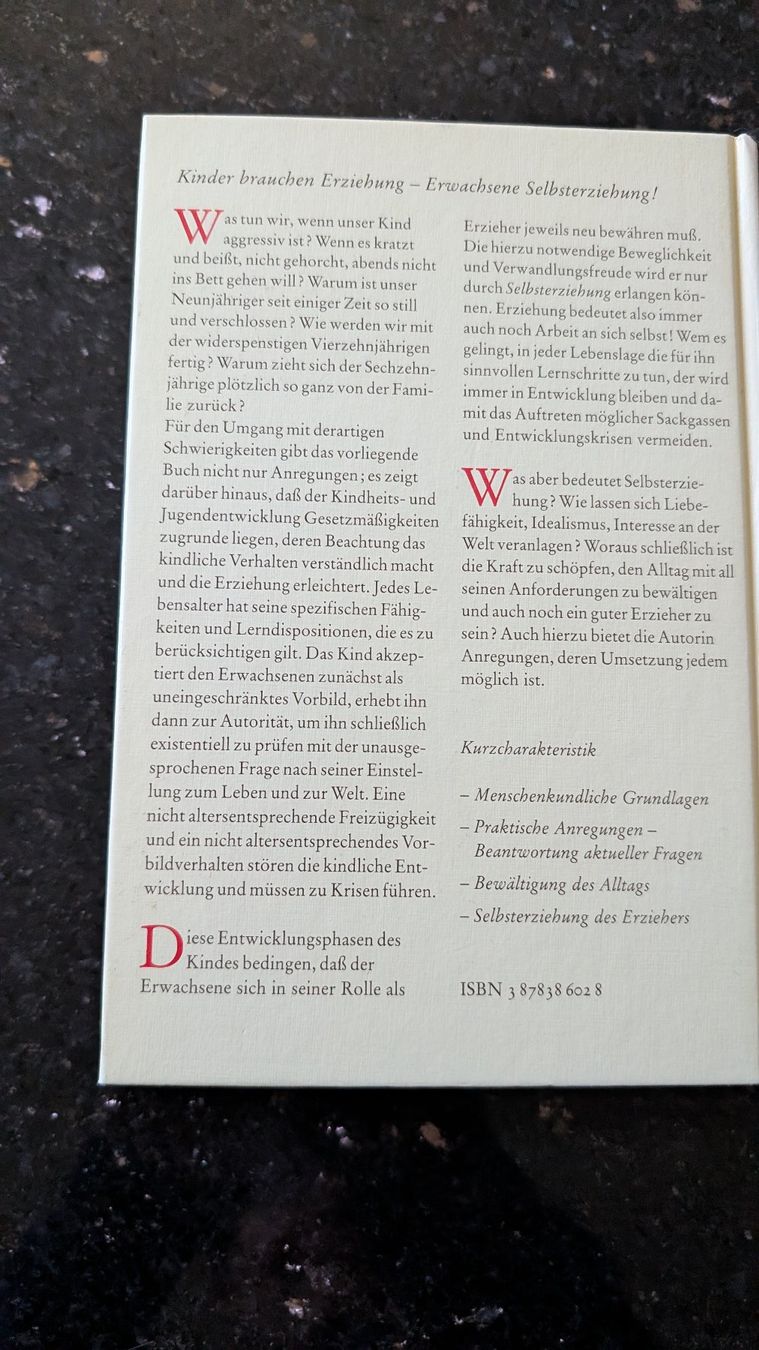 Libri: Buch Eltern Sprechstunde von Michaela Glöckler – Usato da Augst BL venduto da Zitrusfrucht 1