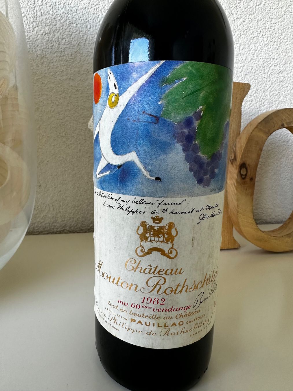 Mouton Rothschild Vino: Château Mouton Rothschild 1982 – Nuovo (secondo la descrizione) da Yens venduto da Rilou80 1
