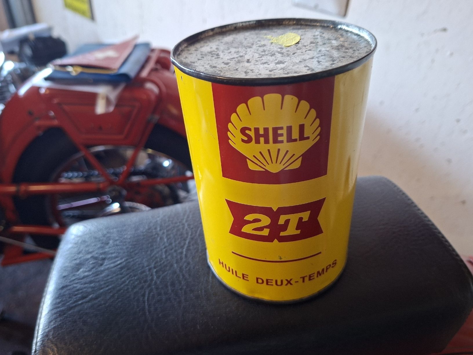 Autres accessoires p. véhicule: bidon d'huile Shell collector 2 temps moped mofa oldtimer – D'occasion à lausanne par Nicolier0 1