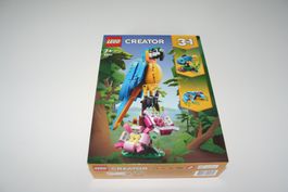 LEGO Creator 3in1 Papagei Bauset 31136 neuwertig