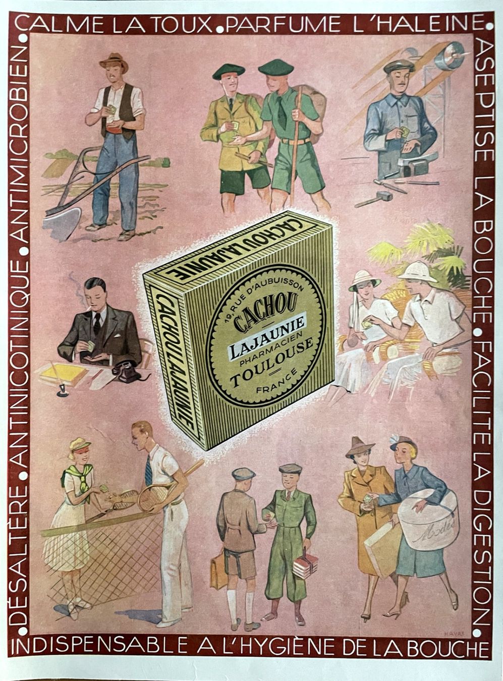 Foto & Immagini: Cachou - Alte Werbung / Ancienne publicité 1941 – Usato da Savagnier venduto da Ne2065