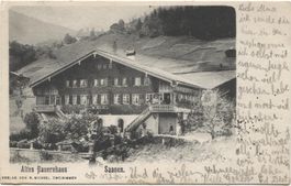 LANDWIRTSCHAFT/BAUERNHAUS 1905 Saanen BE