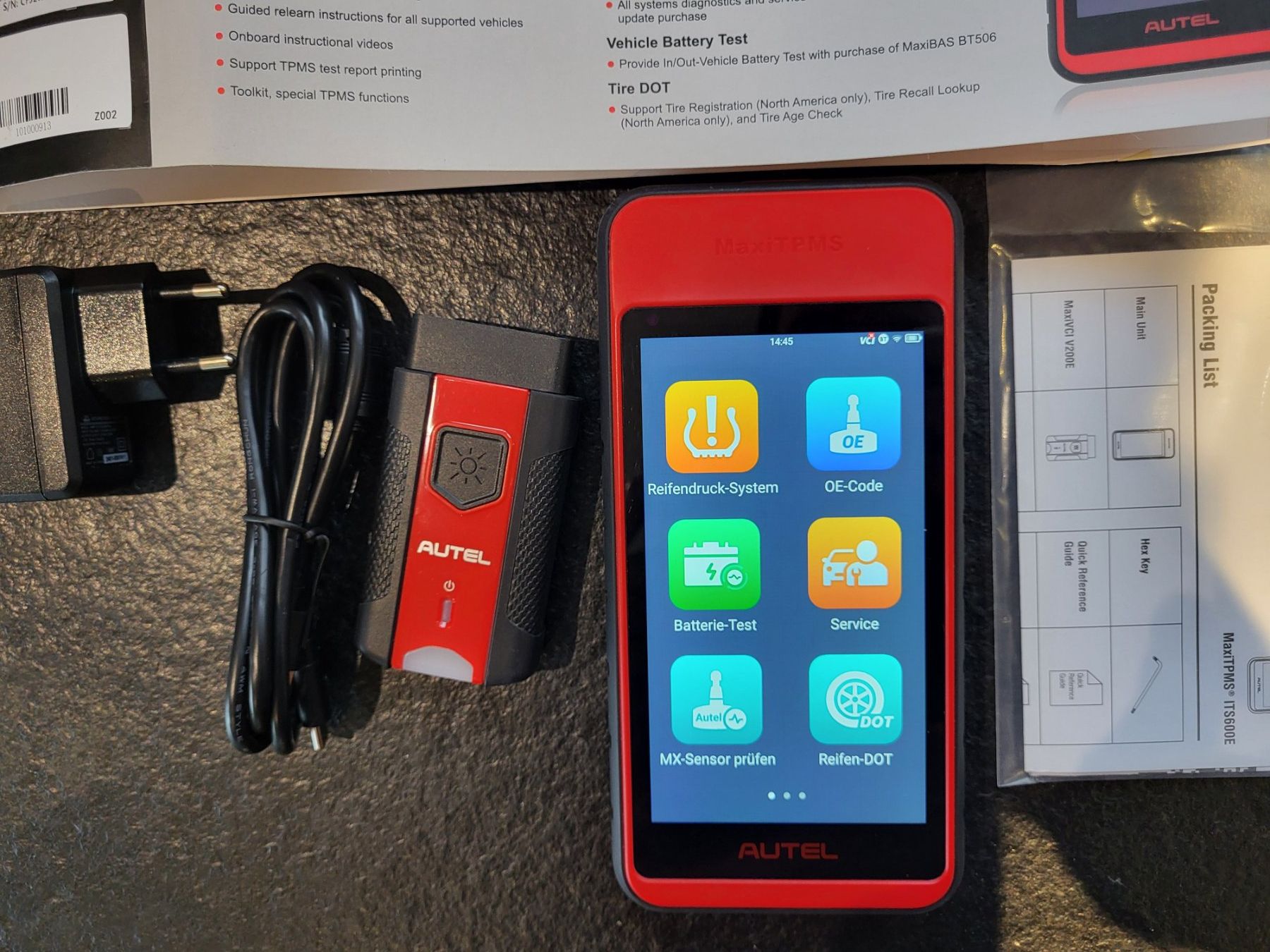 Autel Misurare: Autel Maxi TPMS ITS600 Reifendrucksensoren Diagnosegerät – Usato da Wauwil venduto da Reifendrucksensoren 7