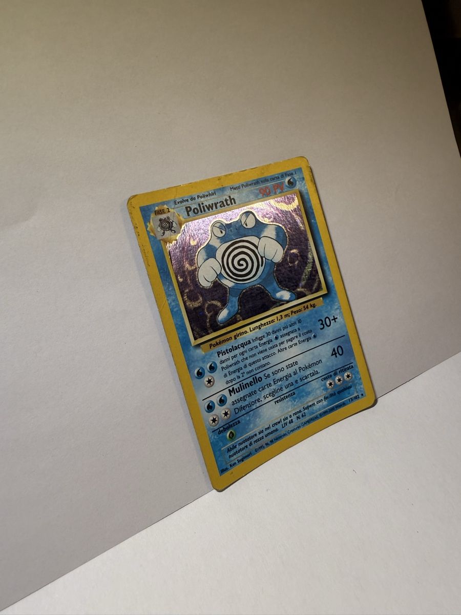 Pokémon Carte collezionabili: Pokemon Card Base Set Shadowless Poliwrath 13/102 – Usato da Lugano venduto da ktm_7jr7