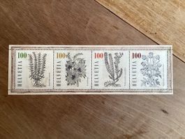 4x Fr. 1.- Block Heilpflanzen Briefmarken postfrisch 2018