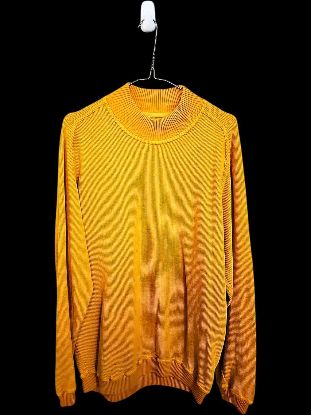 Hugo Boss Kleiderpakete: BOSS Hugo Boss Senfgelber Gerippter Rollkragenpullover – Gebraucht aus Zug von vinokilo 1