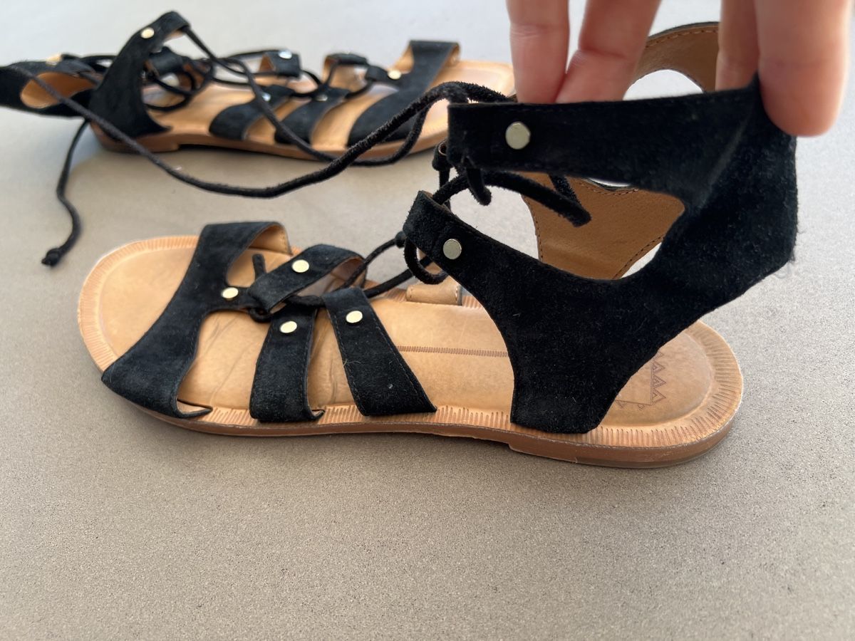 Scarpe da donna: Sandalen Swartz Wildleder  Gr.38 – Usato da HORGEN venduto da vladibarca10 4