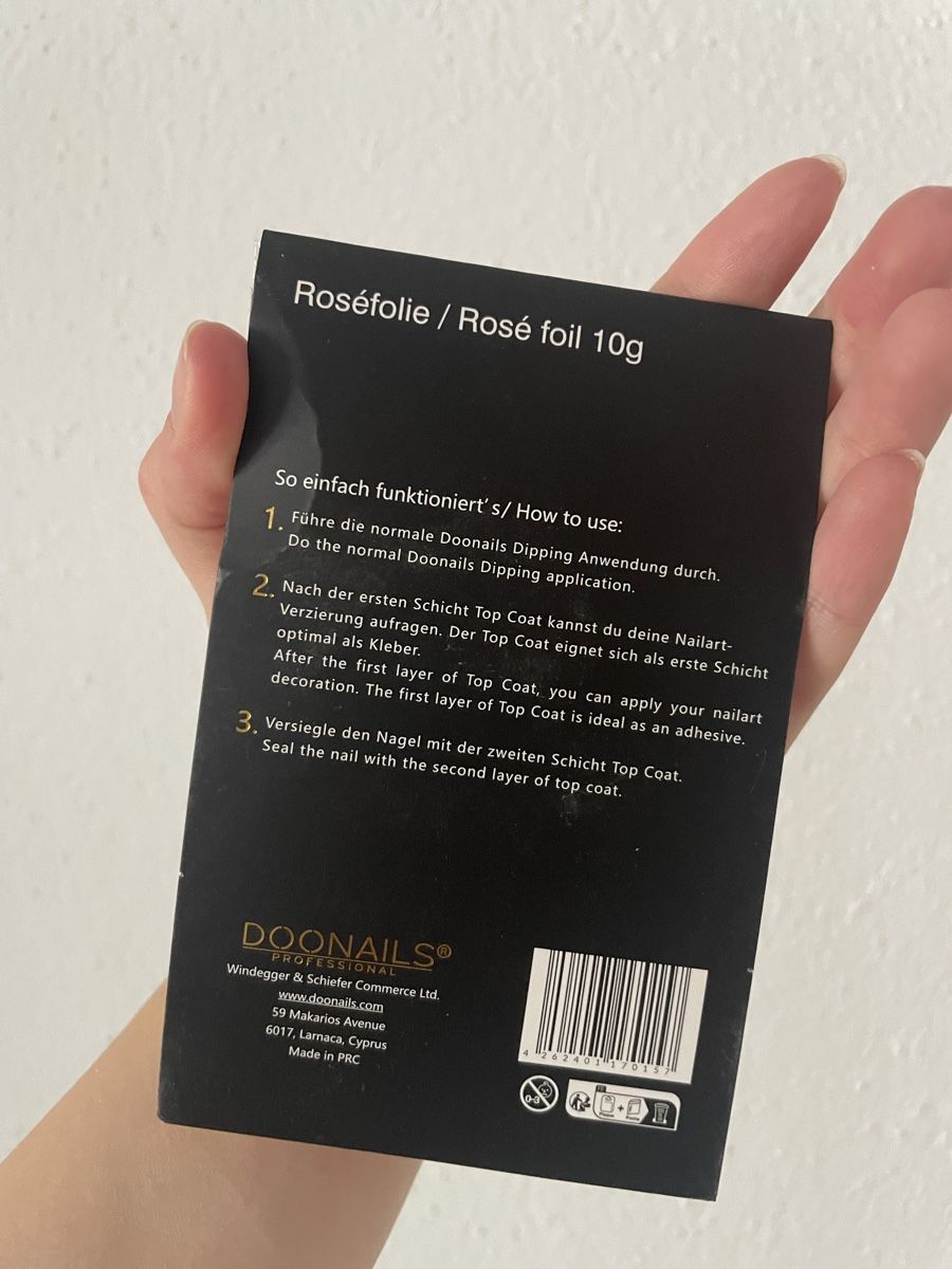 Doonails Smalto per unghie: Doonails Roséfolien 10g, Nageldesign – Nuovo e nell'imballaggio originale da Visp venduto da Stebar1966 3