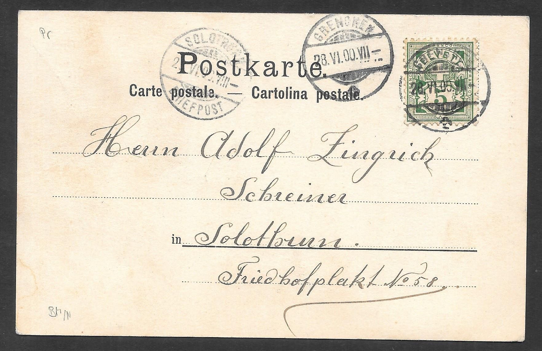 Cartoline postali: Grenchen Teilansicht – Usato da Olten venduto da clotaldi 1
