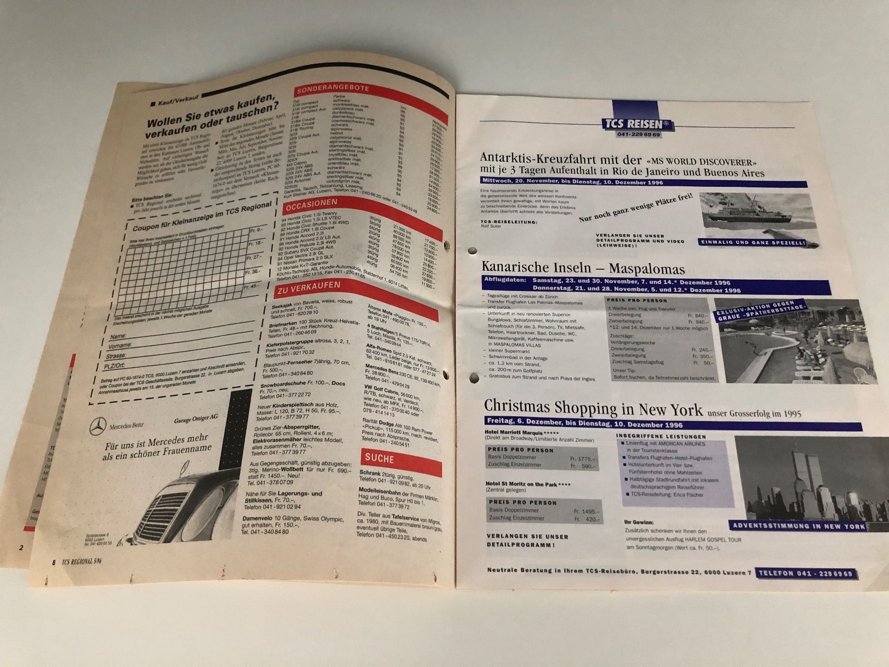 Riviste & Magazine: Seltene alte Zeitschrift. TCS Regional 1996 – Usato da Hergiswil LU venduto da FcMalkov 3