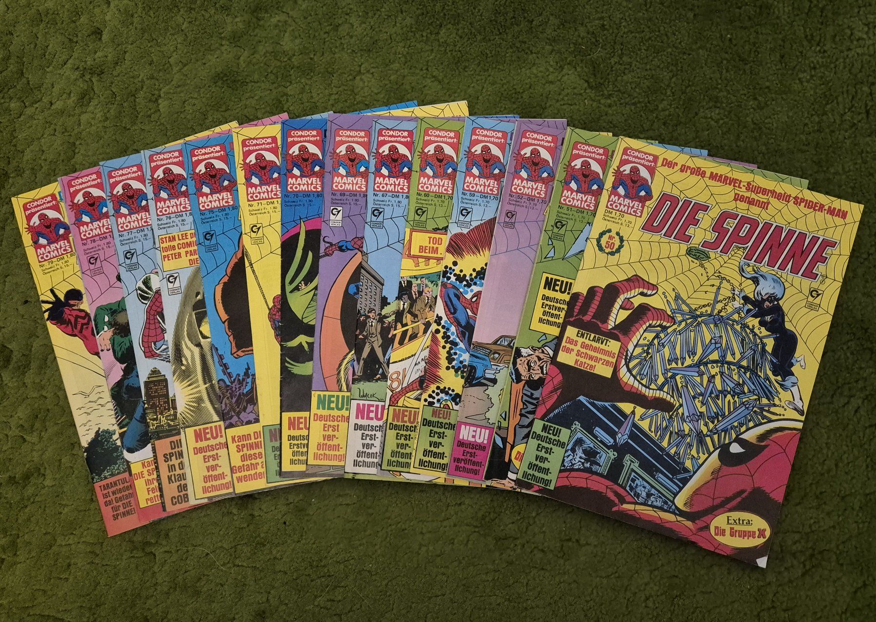 Comics: Die Spinne / Marvel Comics / Condor Verlag / 14 Hefte – Gebraucht aus Chur von Schaf_60