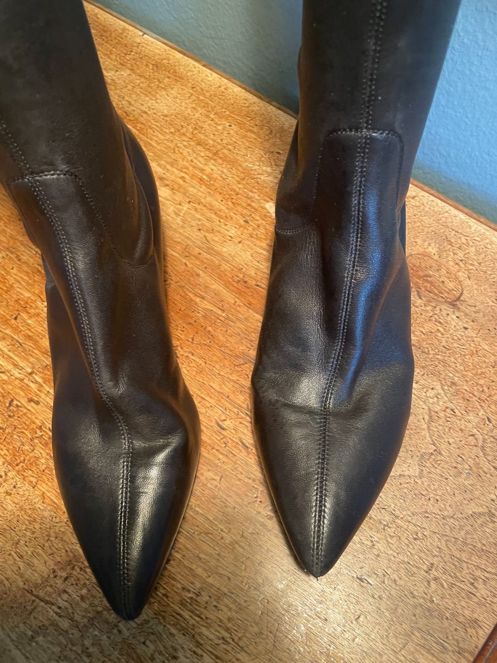 Sergio Rossi Scarpe da donna: Sergio Rossi Stretch-Leder-Stiefel schwarz – Usato da Bern venduto da Rigoler 1