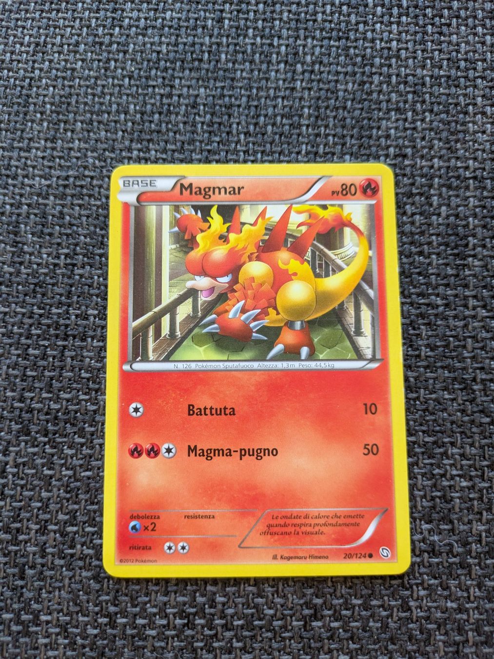Pokémon Carte collezionabili: MAGMAR, DRAGONS EXALTED, DRX20, COM, 2012, ITA, LP – Usato da Losone venduto da AlpineLayer