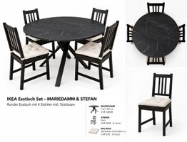 Esstisch Set - IKEA - Mariedamm (Tisch) & Stefan (Stühle)