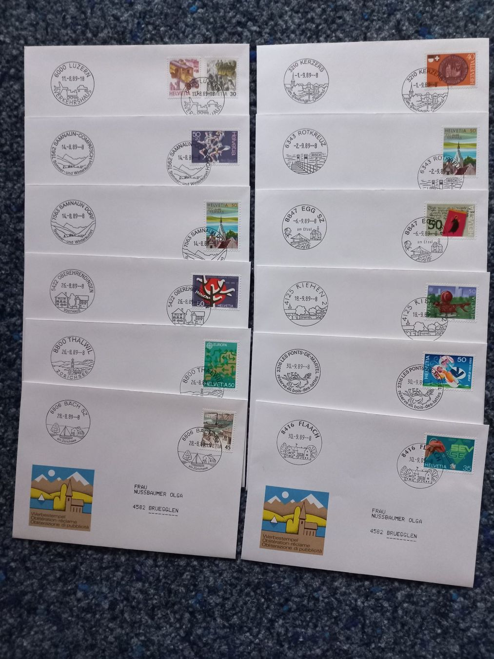 Timbri: Werbedatumstempel 1989 (K-Stempel ) – Nuovo (secondo la descrizione) da Brügglen venduto da hokuspokus04 2
