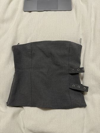 Bustier Zara neuf gris anthracite, taille S