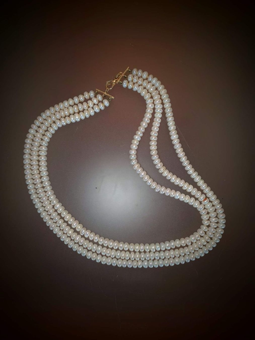 Catenine: TOP Perlenhalskette mit Gelbgoldverschluss 18kt – Usato da Wangen b. Olten venduto da jakan 1