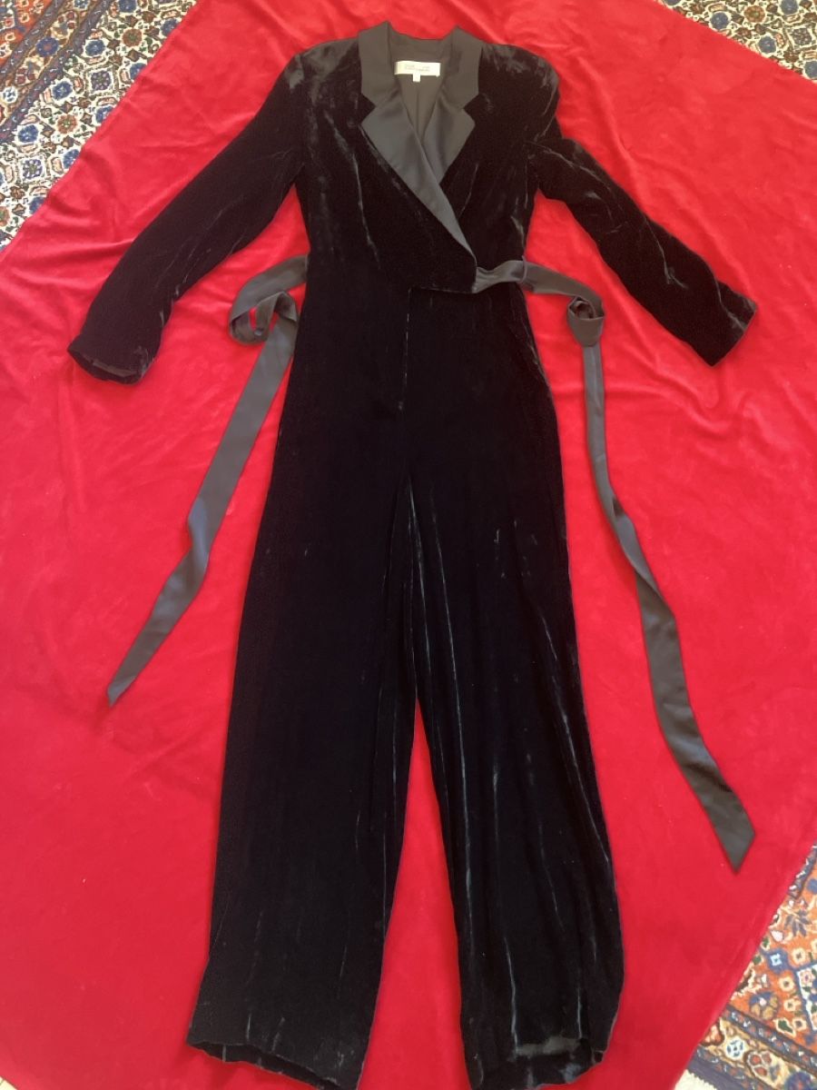 Jumpsuits: DVF Samt Jumpsuit schwarz Grösse 6 – Gebraucht aus Muralto von jac_hkz5