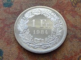 1 Fr. 1984  AUS MUNZSATZ KAPUTT