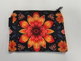 NEU! Münz-Täschli / Necessaire Mandala Sonnenblume