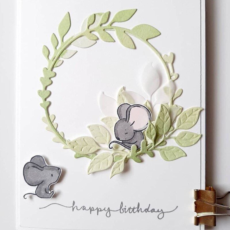 Sciablone: BLÄTTER KREIS STANZSCHABLONE – Nuovo e nell'imballaggio originale da Affoltern am Albis venduto da scrapbooking