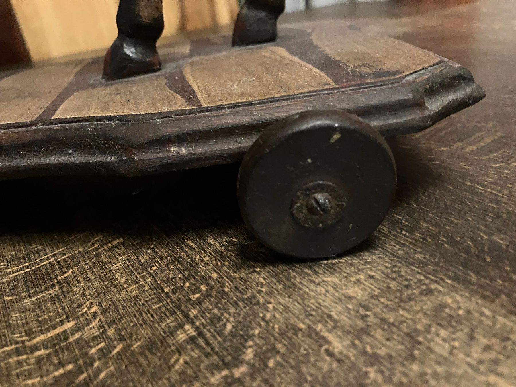 Statuette: Holzpferd auf Rollen – Usato da Zürich venduto da ylluw50 3