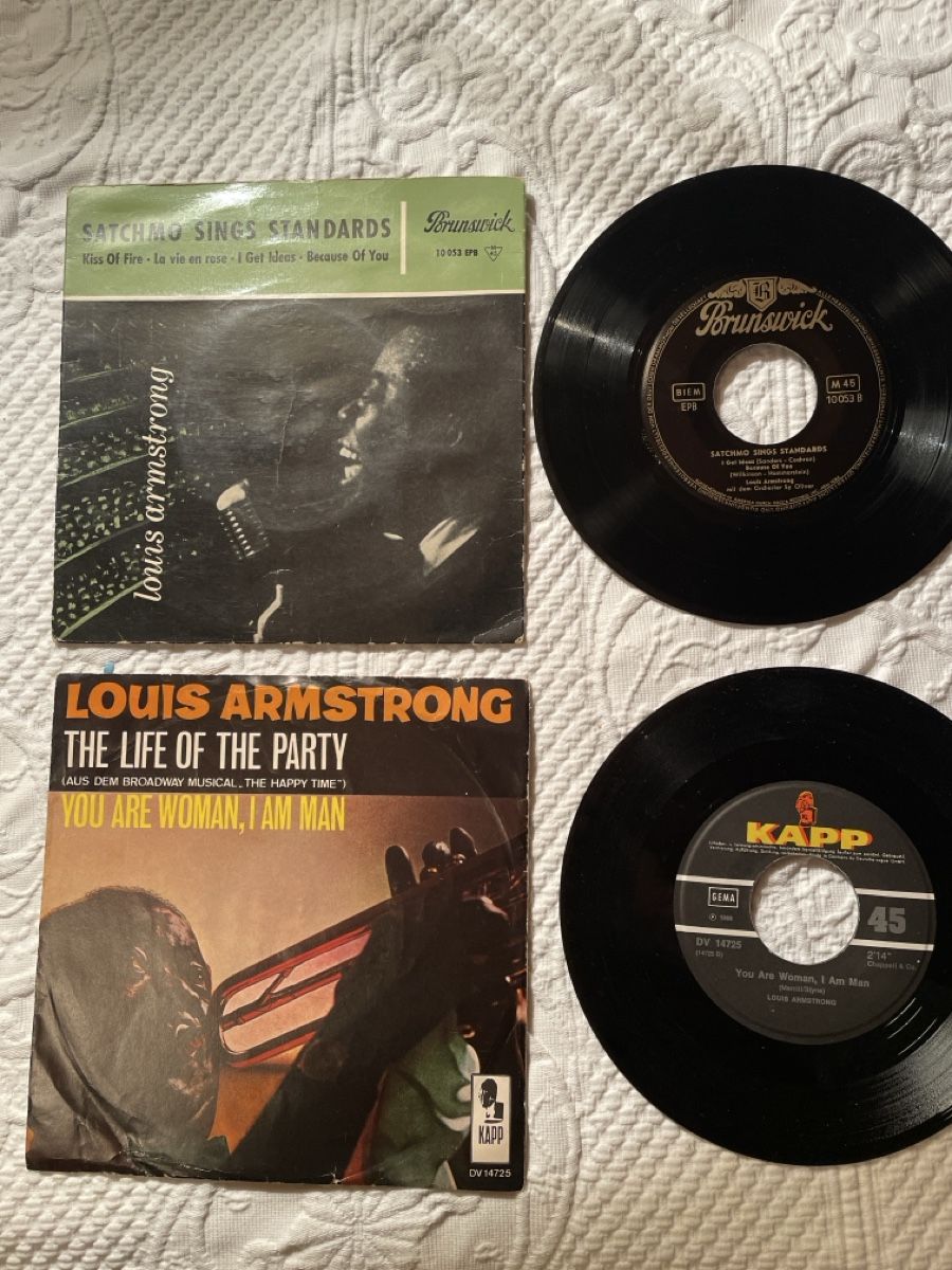 Dischi in vinile: 2 Louis Armstrong Schallplatten – Usato da Gelterkinden venduto da highfligh