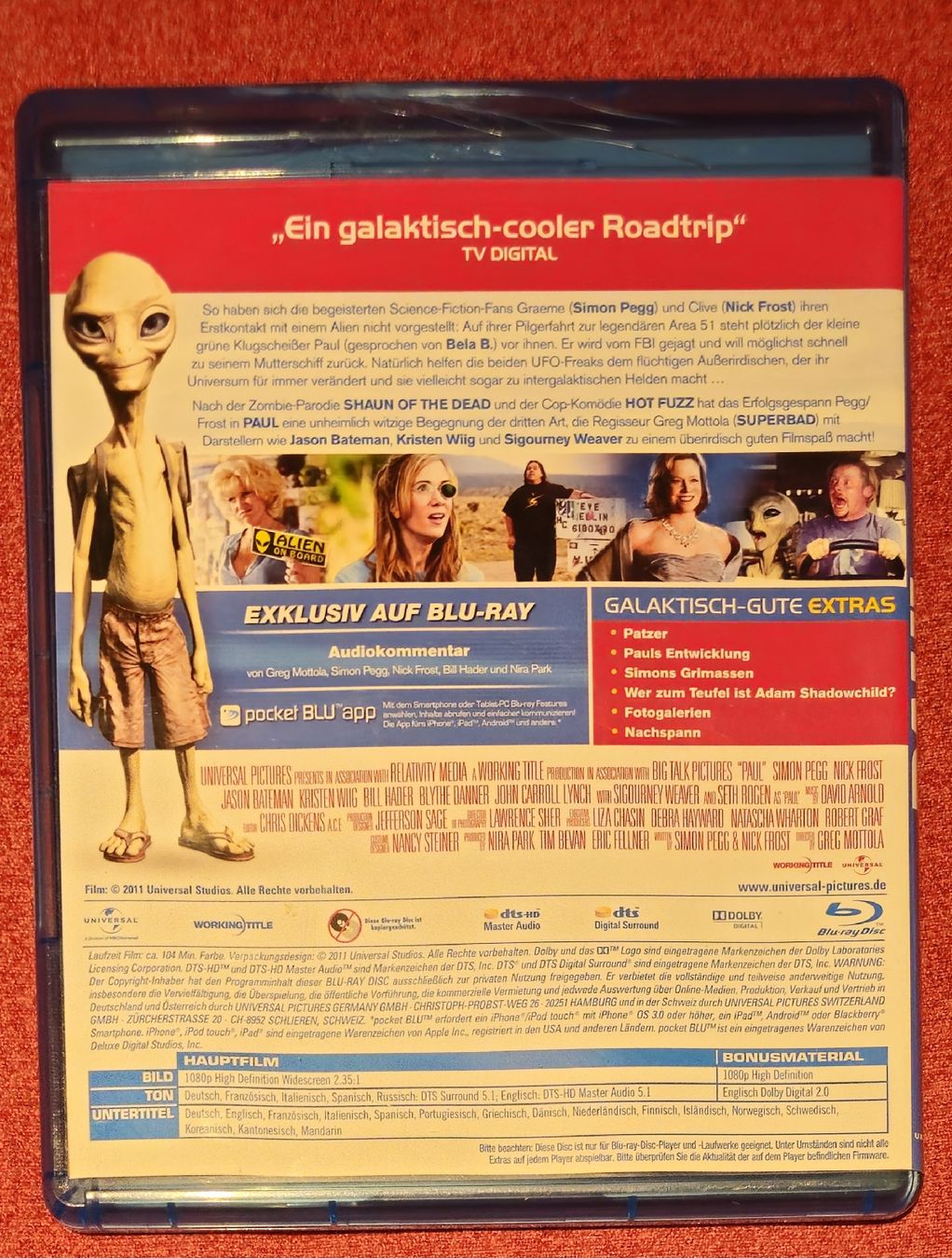 Tutti i DVDs: Blu-ray "Paul - Ein Alien auf der Flucht"  – Usato da Auslikon venduto da pacomugi 1