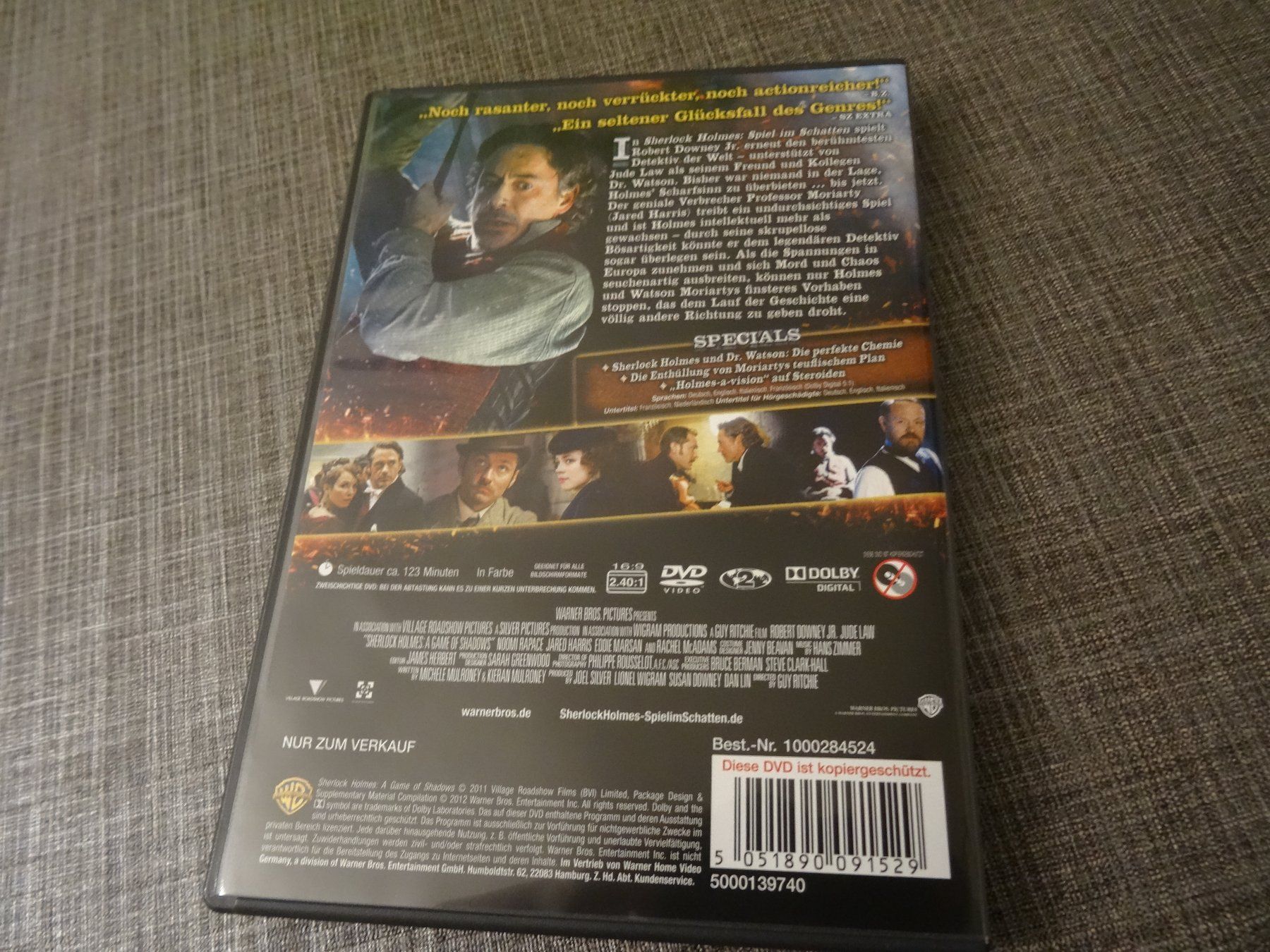 Tutti i DVDs: Sherlock Holmes - Spiel im Schatten DVD – Usato da Olten venduto da Disc-Verkauf 2