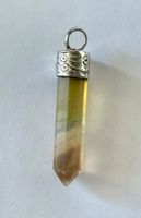 Ciondolo fluorite e argento