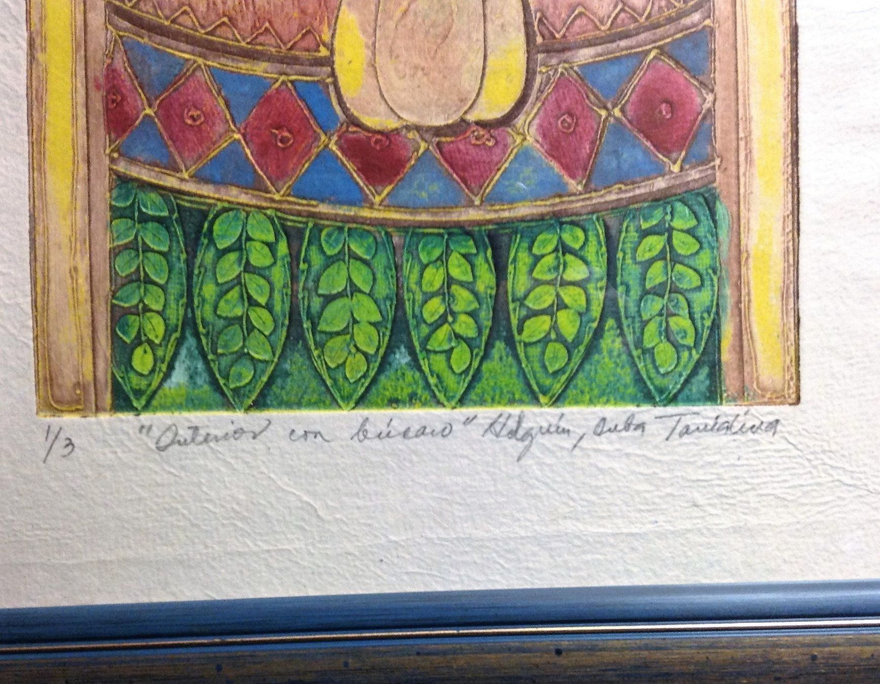 Poster & Bilder: Bild eines Interior,  Aquarell und Druck  ? – Gebraucht aus Alpnach Dorf von MZ001 4