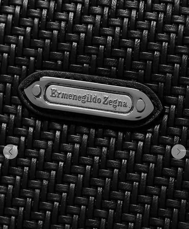 Ermenegildo Zegna Leather Suitcase ? PelleTessuta? Design
