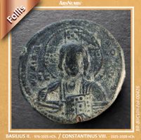 Byzantinische Münze - BASILIUS II. UND CONSTANTINUS VIII.