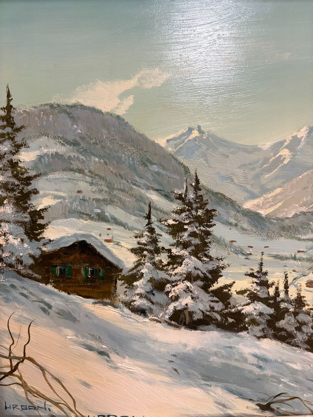 Dipinti: 60.5cmbreitx50cm hoch Öl Gemälde Winterlandschaft – Usato da Ottenbach venduto da TimelessEmotions. 7