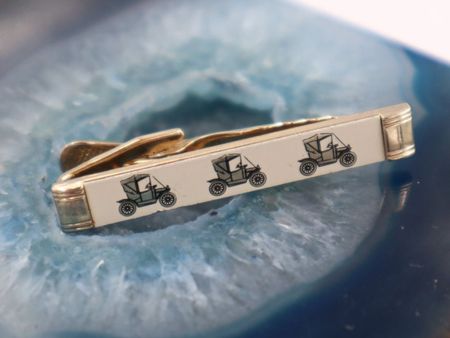 Vintage Oldtimer Auto Kravatten Anstecker Emailliert
