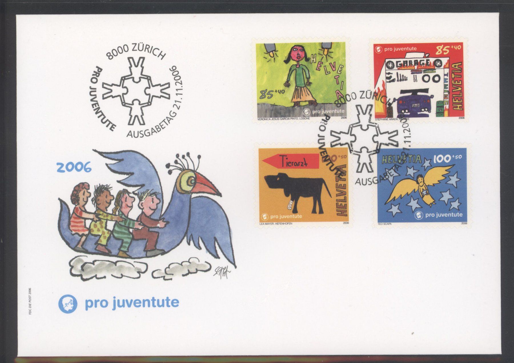 Tutti i francobolli: 2006, FDC, Pro Juventute – Usato da Willisau venduto da Vollstempel