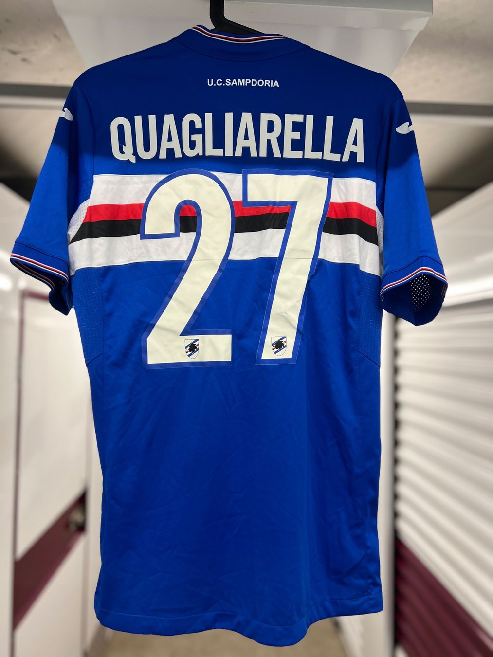 Canottiere & Pantaloni: Sampdoria Trikot Quagliarella 2015-2016 – Usato da Cully venduto da DealerPrice 2