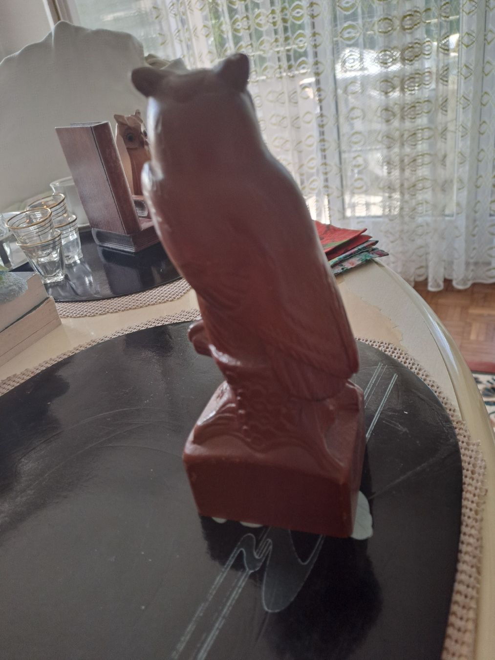 Tutte le decorazioni: Rustikale Eule aus Holz, dekorative Herbst-Deko Figur! – Usato da Zürich venduto da Schoebi19 3