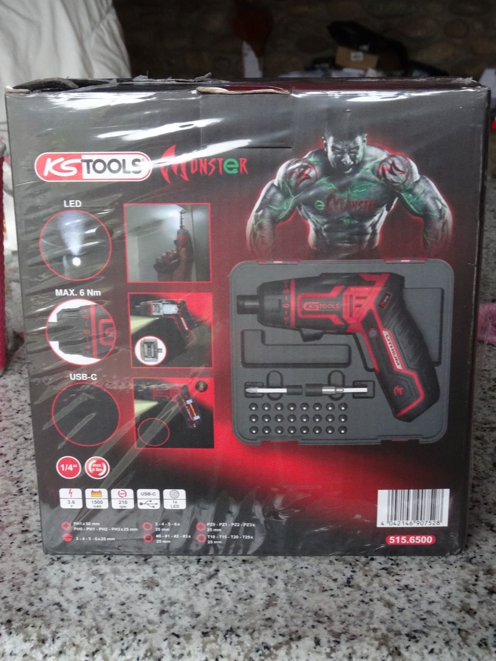 Bohrmaschinen: KS Tools eMONSTER 1/4 Akku-Bit-Schrauber-Satz 27-tlg – Neu und originalverpackt aus Buttisholz von rappirosen 8