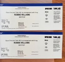 2x Konzert-Tickets für Robbie Williams in Zürich am 09.09.20