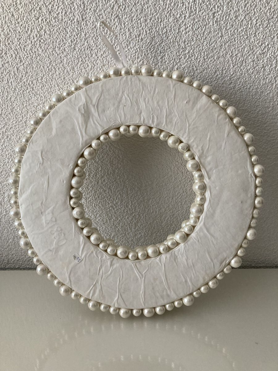 Tutte le decorazioni: Perlenkranz, Türschmuck, Durchmesser 30 cm – Nuovo (secondo la descrizione) da Rotkreuz venduto da RoseAss 1