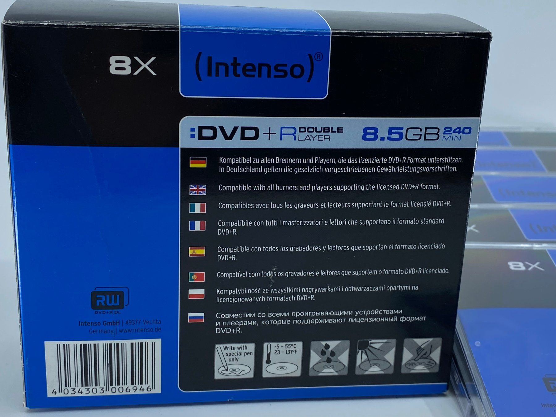 Tutti i DVDs: 5er Pack Intenso DVD+R Double Layer Rohlinge – Nuovo e nell'imballaggio originale da Langwiesen venduto da Restposten-24 2